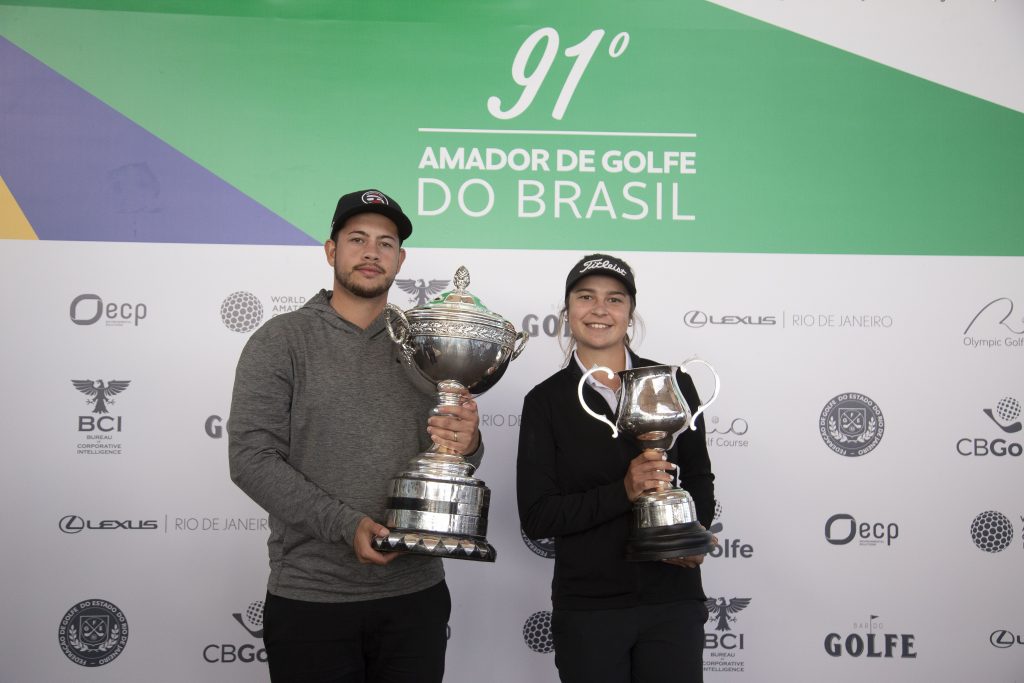 Andrey Xavier e Giovanna Fernandez vencem Amador de Golfe do Brasil
